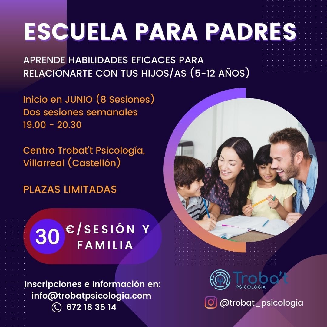 Nuevo Taller Escuela De Padres Trobat Psicologia 4797